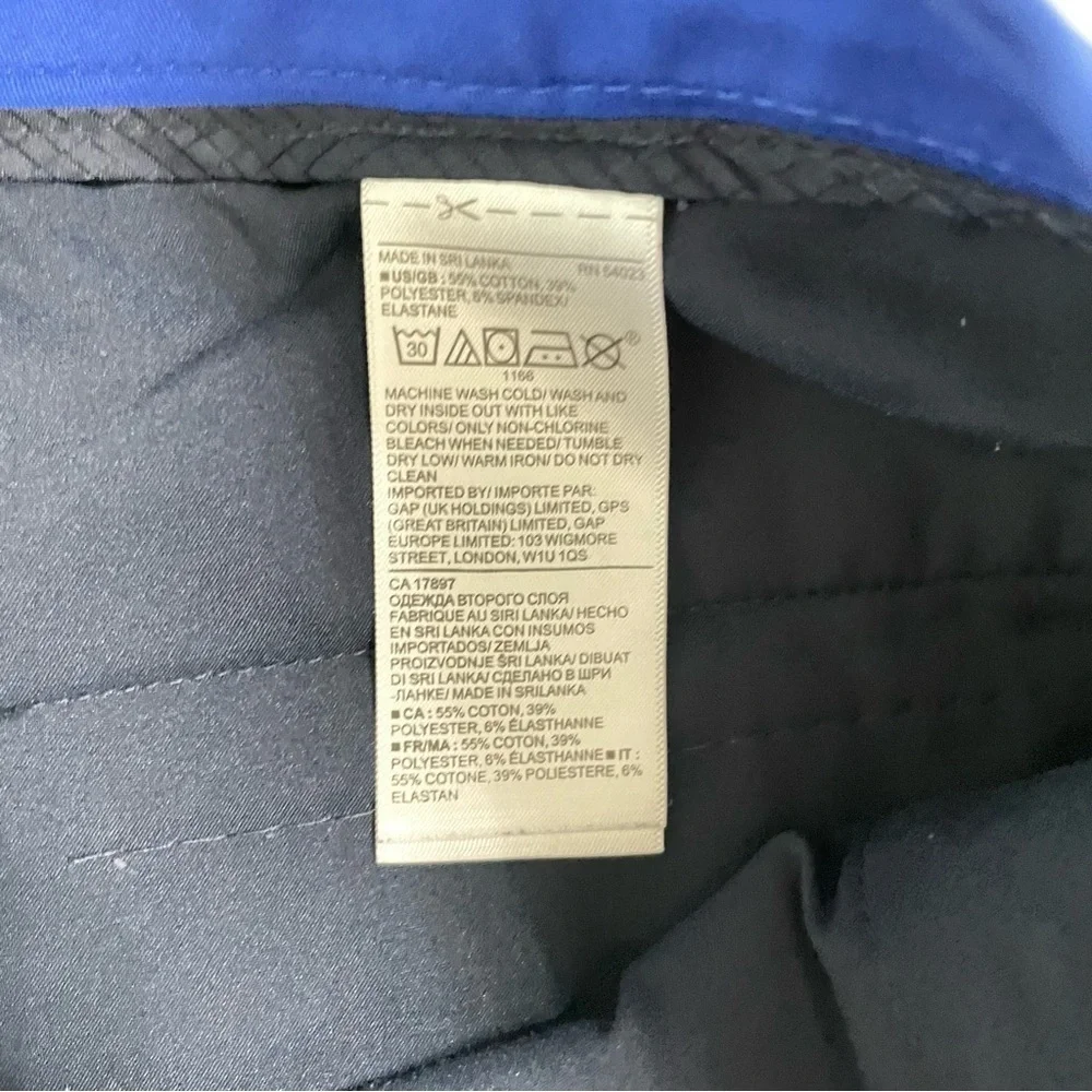 Banana Republic 34 Royal Blue Aiden Tech Temp Core Chino Shorts